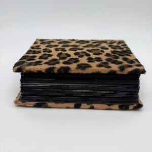 Leopard Print Faux Fur Y2K photo album 4x6